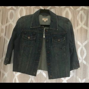 LOFT Cropped Denim Jacket
